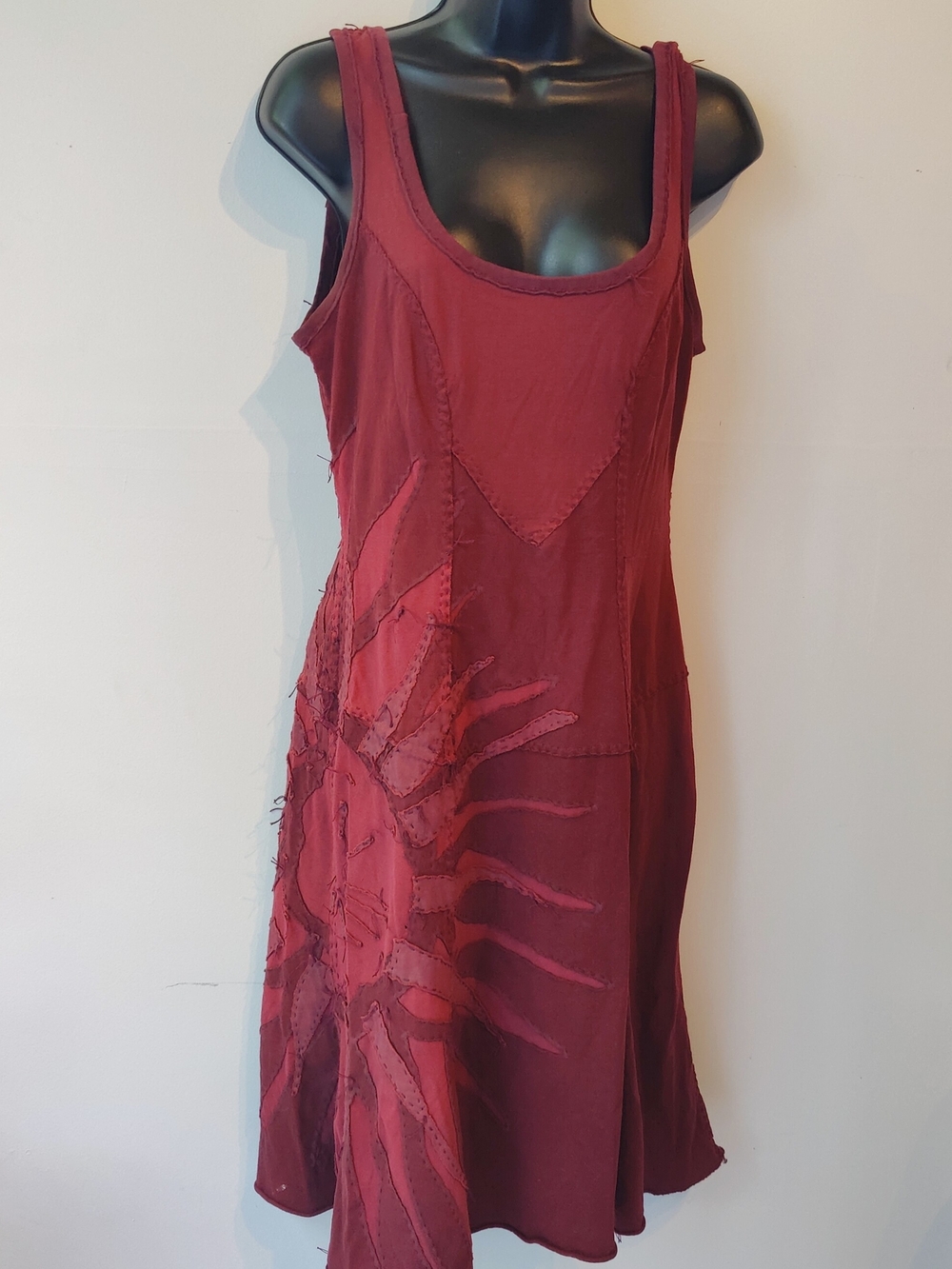 Project Alabama Sleeveless Sunburst Patch Dress M